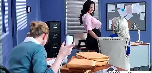  Hard Sex With Big Round Tits Nasty Office Girl (Ava Addams & Riley Jenner) video-04